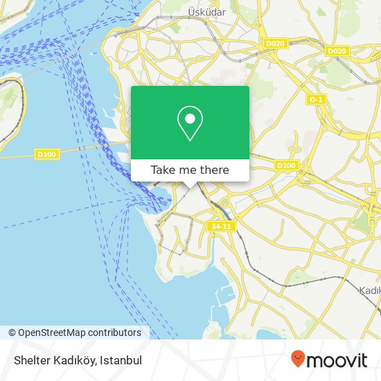 Shelter Kadıköy map