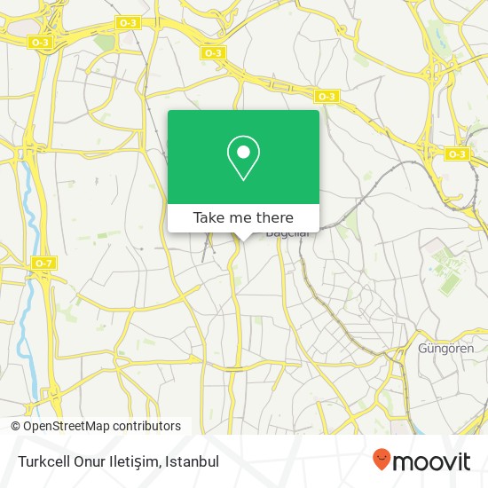 Turkcell Onur Iletişim map