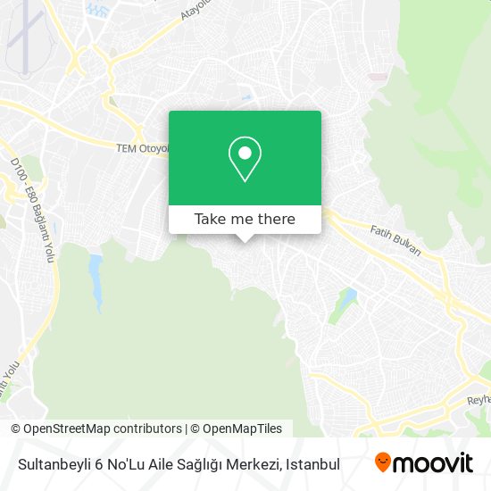 Sultanbeyli 6 No'Lu Aile Sağlığı Merkezi map