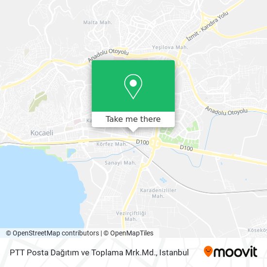 PTT Posta Dağıtım ve Toplama Mrk.Md. map