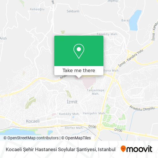 Kocaeli Şehir Hastanesi Soylular Şantiyesi map