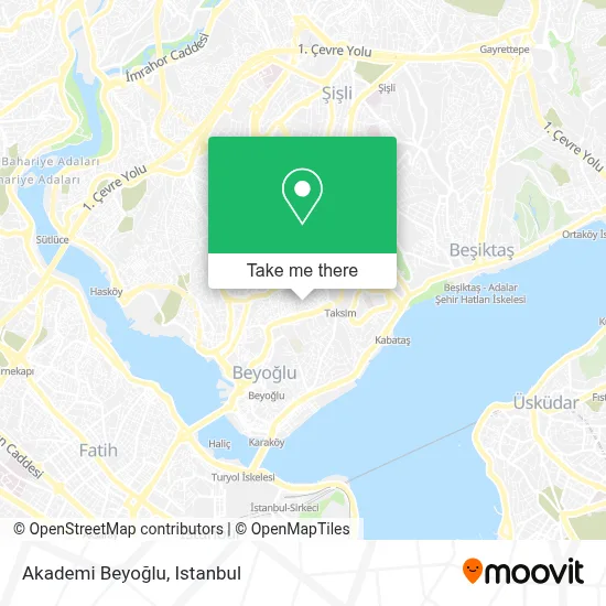 Akademi Beyoğlu map
