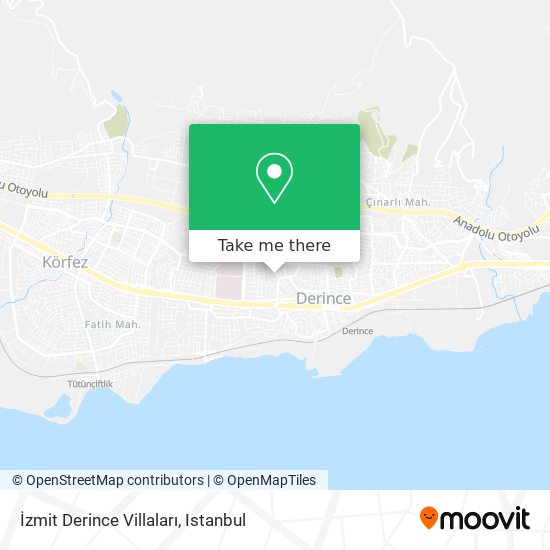 İzmit Derince Villaları map