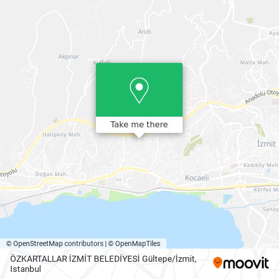 ÖZKARTALLAR İZMİT BELEDİYESİ Gültepe / İzmit map