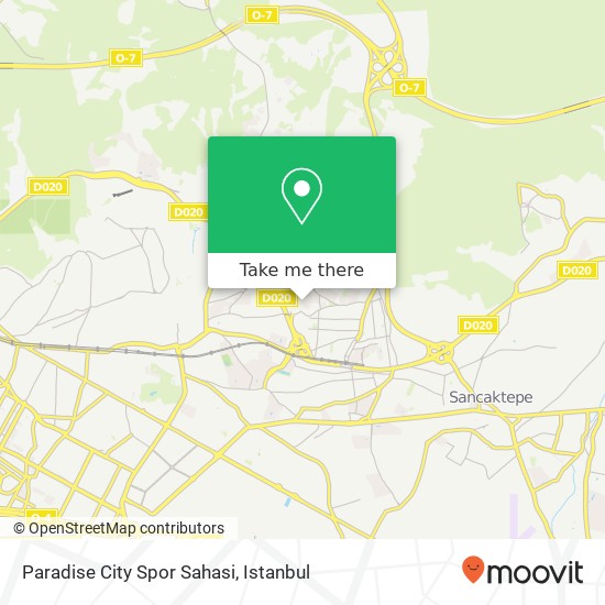 Paradise City Spor Sahasi map