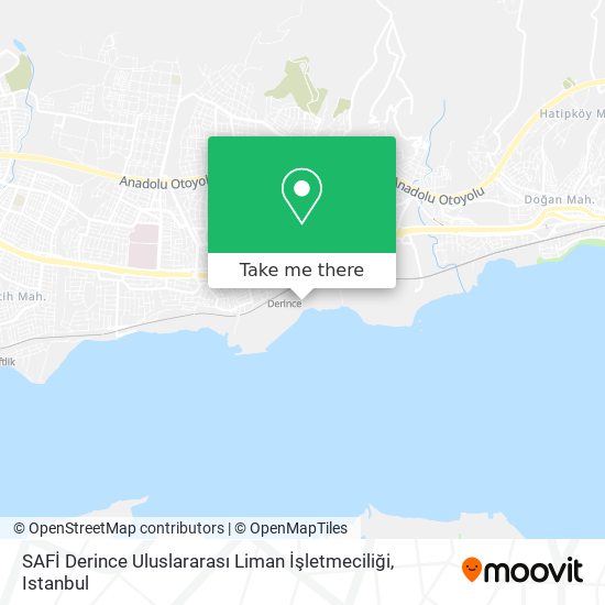 SAFİ Derince Uluslararası Liman İşletmeciliği map