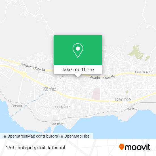 159 ilimtepe şzmit map