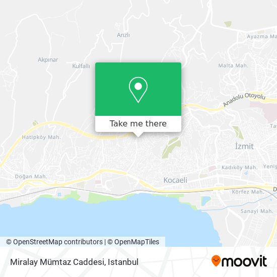 Miralay Mümtaz Caddesi map