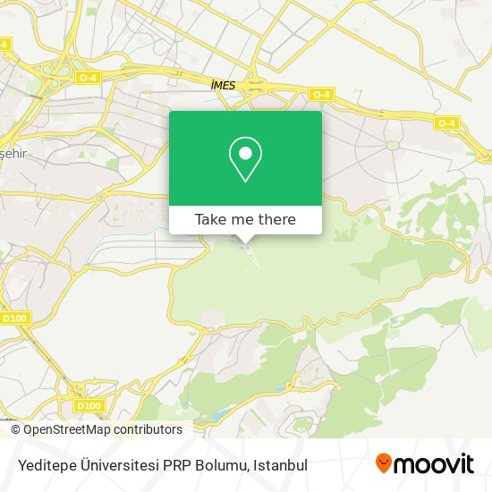 Yeditepe Üniversitesi PRP Bolumu map