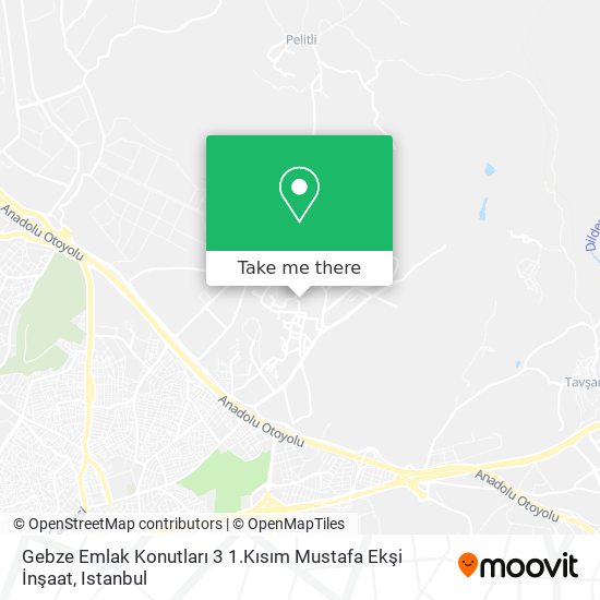 Gebze Emlak Konutları 3 1.Kısım Mustafa Ekşi İnşaat map