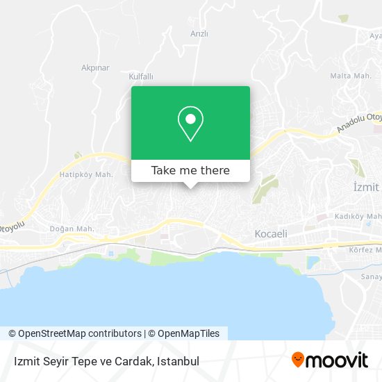 Izmit Seyir Tepe ve Cardak map