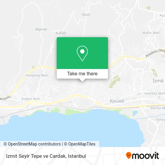 Izmit Seyir Tepe ve Cardak map