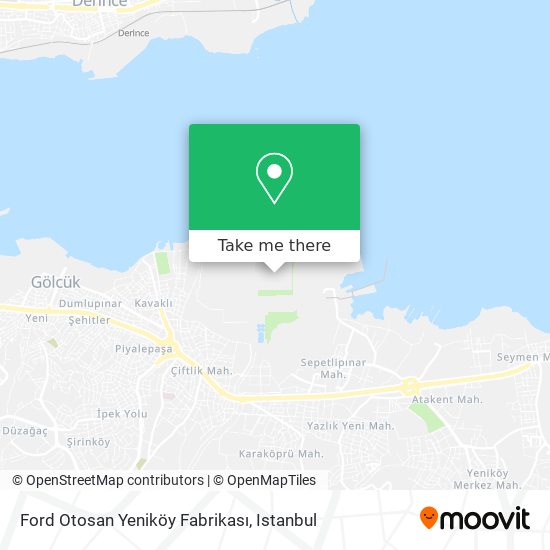 Ford Otosan Yeniköy Fabrikası map