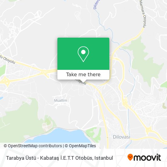Tarabya Üstü - Kabataş İ.E.T.T Otobüs map