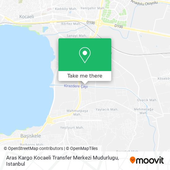 Aras Kargo Kocaeli Transfer Merkezi Mudurlugu map
