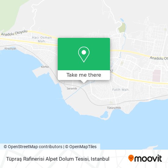 Tüpraş Rafinerisi Alpet Dolum Tesisi map