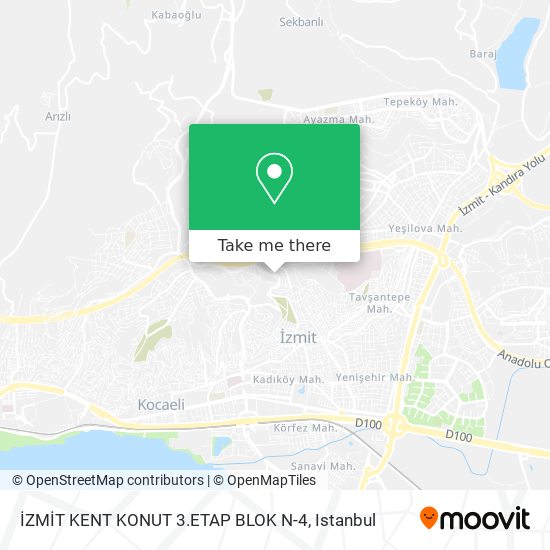 İZMİT KENT KONUT 3.ETAP BLOK N-4 map
