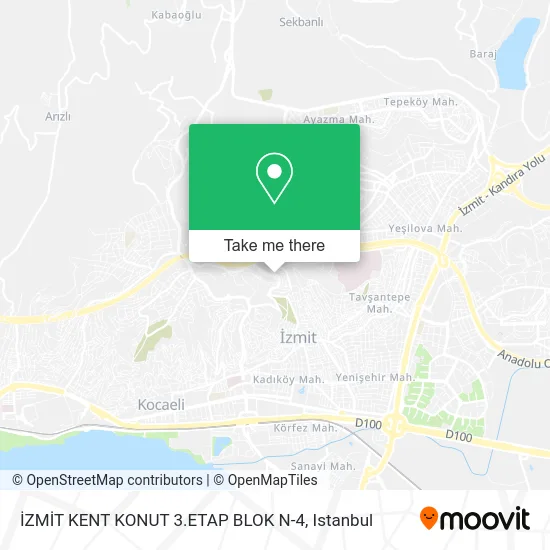 İZMİT KENT KONUT 3.ETAP BLOK N-4 map
