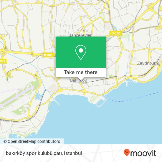 bakırköy spor kulübü çatı map