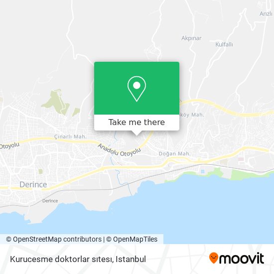 Kurucesme doktorlar sıtesı map