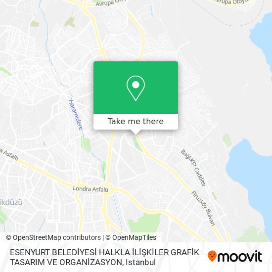 ESENYURT BELEDİYESİ HALKLA İLİŞKİLER GRAFİK TASARIM VE ORGANİZASYON map