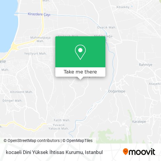 kocaeli Dini Yüksek İhtisas Kurumu map