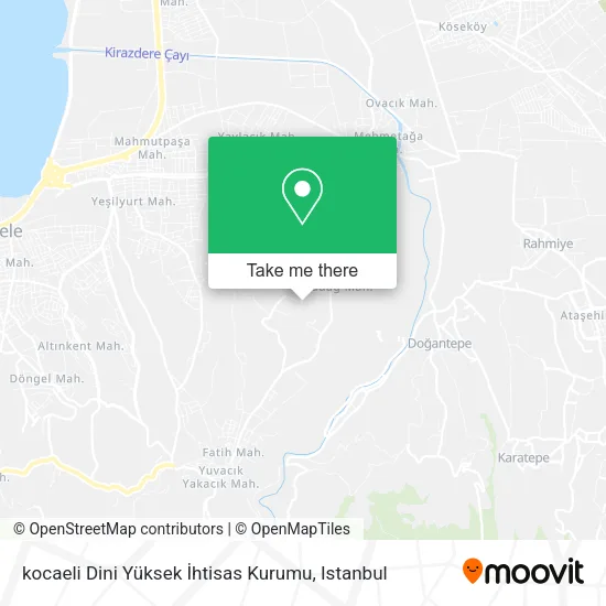 kocaeli Dini Yüksek İhtisas Kurumu map