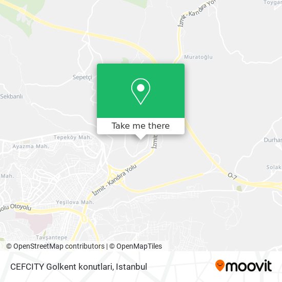 CEFCITY Golkent konutlari map