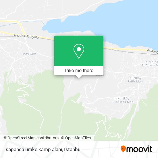 sapanca umke kamp alanı map