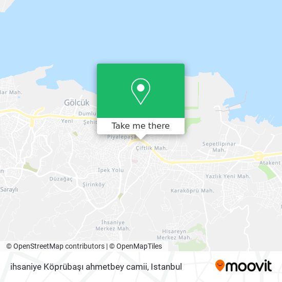 ihsaniye Köprübaşı ahmetbey camii map