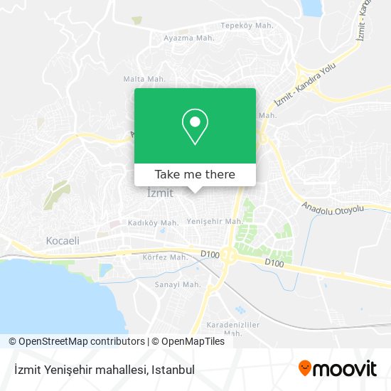 İzmit Yenişehir mahallesi map