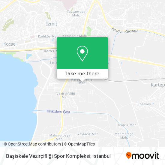 Başiskele Vezirçifliği Spor Kompleksi map
