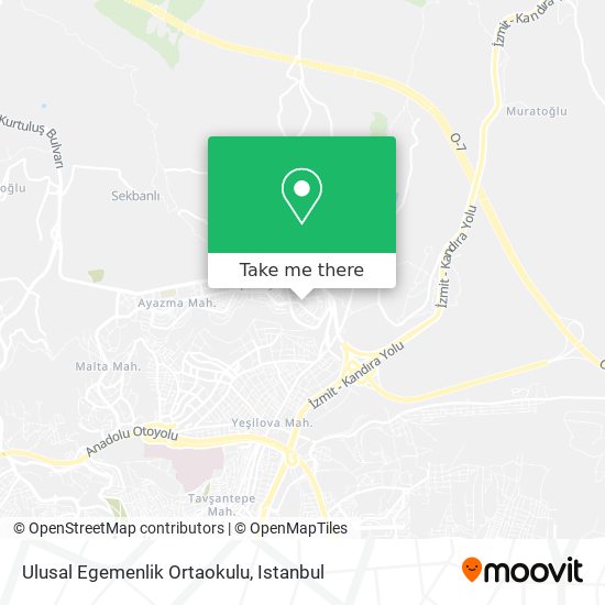 Ulusal Egemenlik Ortaokulu map