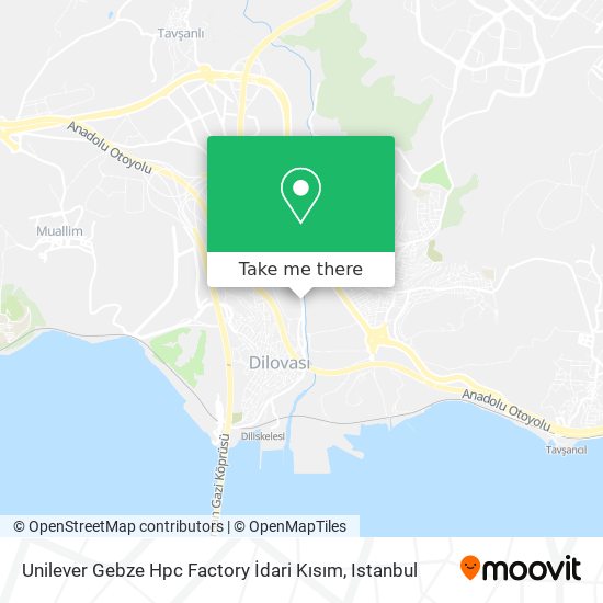 Unilever Gebze Hpc Factory İdari Kısım map