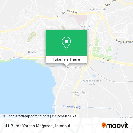 41 Burda Yatsan Mağazası map