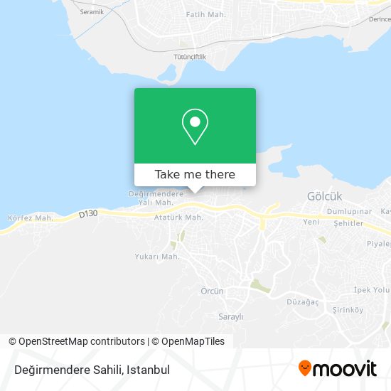 Değirmendere Sahili map