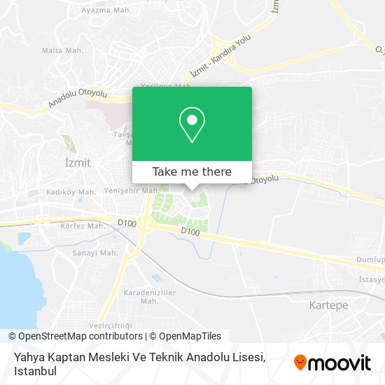 Yahya Kaptan Mesleki Ve Teknik Anadolu Lisesi map