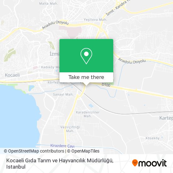 Kocaeli Gıda Tarım ve Hayvancılık Müdürlüğü map