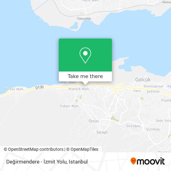 Değirmendere - İzmit Yolu map