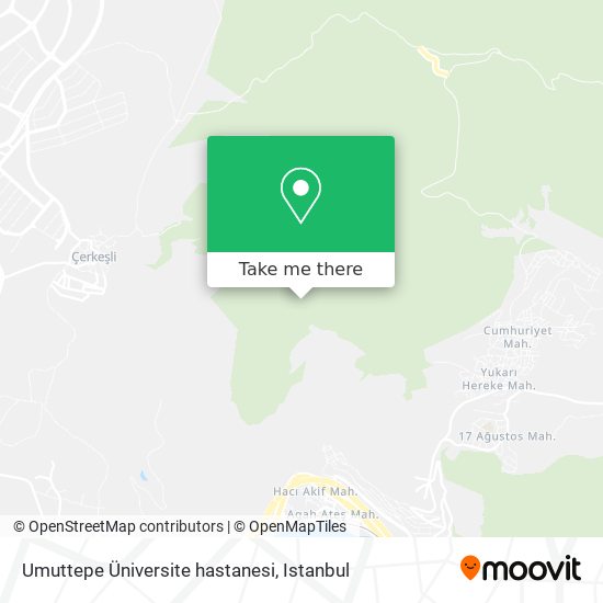 Umuttepe Üniversite hastanesi map
