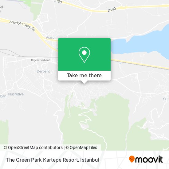 The Green Park  Kartepe Resort map