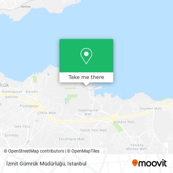 İzmit Gümrük Müdürlüğü map