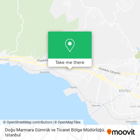 Doğu Marmara Gümrük ve Ticaret Bölge Müdürlüğü map
