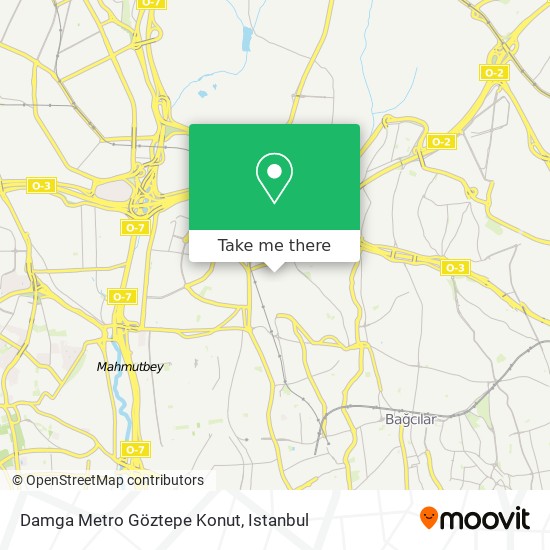 Damga Metro Göztepe Konut map