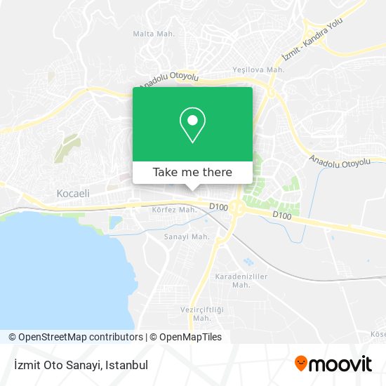 İzmit Oto Sanayi map