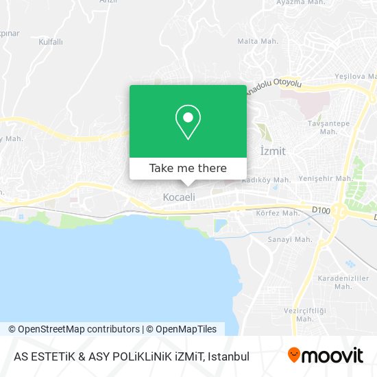 AS ESTETiK & ASY POLiKLiNiK iZMiT map