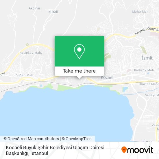 Kocaeli Büyük Şehir Belediyesi Ulaşım Dairesi Başkanlığı map