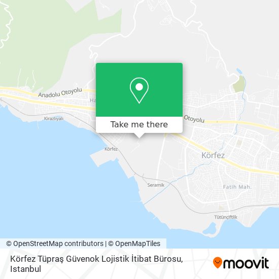 Körfez Tüpraş Güvenok Lojistik İtibat Bürosu map