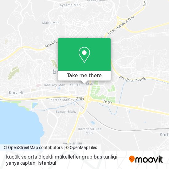 küçük ve orta ölçekli mükellefler grup başkanligi yahyakaptan map