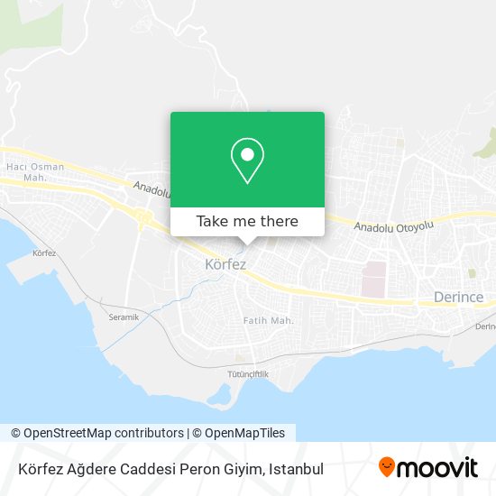 Körfez Ağdere Caddesi Peron Giyim map